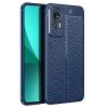 RMPACK Xiaomi 12 Lite Szilikon Tok Bőrmintázattal TPU Prémium Kék