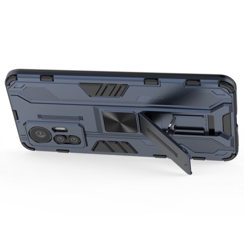 RMPACK Xiaomi 12 Lite Tok Ütésálló Heavy Duty Series 2in1 Hybrid Kitámasztható Kék