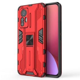   RMPACK Xiaomi 12 Lite Tok Ütésálló Heavy Duty Series 2in1 Hybrid Kitámasztható Piros