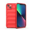 iPhone 13 Szilikon Tok Rugged Shield Ütésállókivitel 2in1 Drop-Proof Series Piros