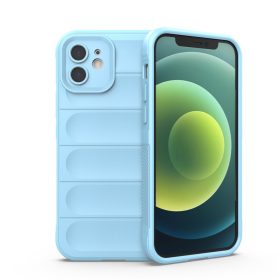   iPhone 12 Szilikon Tok Rugged Shield Ütésállókivitel 2in1 Drop-Proof Series Világoskék