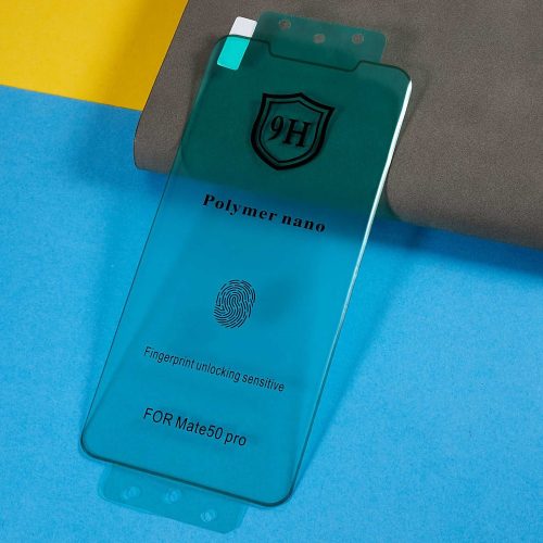 RMPACK Huawei Mate 50 Pro Kijelzővédő Edge Style Kerámia Szilikon -FullSize- 3D