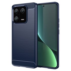   RMPACK Xiaomi 13 Pro Szilikon Tok Ütésállókivitel Karbon Mintázattal Kék