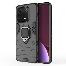   RMPACK Xiaomi 13 Pro Védőtok Ring Guard Gyűrűs 2in1 Tok Ütésálló - Kitámasztható TPU Hybrid Fekete