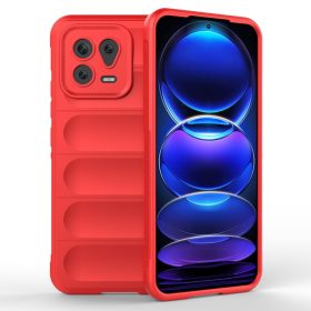   RMPACK Xiaomi 13 Szilikon Tok Rugged Armor Style 2in1 Shock Piros