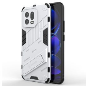   RMPACK Xiaomi 13 Tok Ütésállókivitel Kitámasztható PC + TPU 2in1 Anti-Drop Series Kameralencse védelemmel Fehér