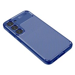   RMPACK Samsung Galaxy S23 Szilikon Tok New Carbon Series Mintázattal Kék
