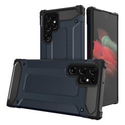   RMPACK Samsung Galaxy S23 Ultra Ütésálló Armor Tok Guard Series 2in1 Sötétkék