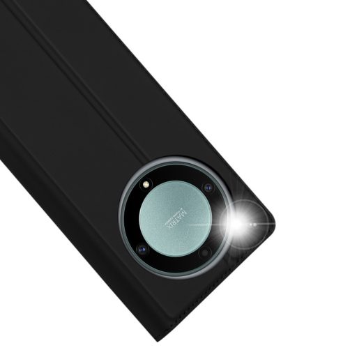 RMPACK Honor Magic5 Lite 5G Notesz Tok Mágneses DUX DUCIS Skin Pro Series Kitámasztható Kártyatartóval Fekete
