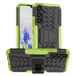   RMPACK Samsung Galaxy A34 5G Ütésálló Tok Kitámasztható 2in1 Tyre Hybrid Zöld