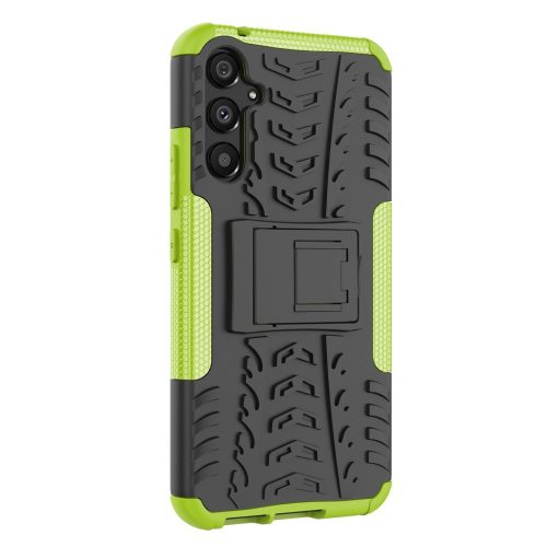 RMPACK Samsung Galaxy A34 5G Ütésálló Tok Kitámasztható 2in1 Tyre Hybrid Zöld