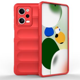   RMPACK Xiaomi Redmi Note 12 Pro 5G Szilikon Tok Rugged Armor Style 2in1 Shock Piros
