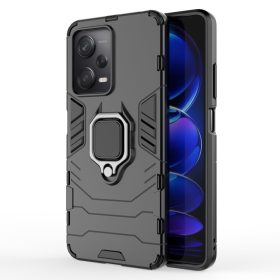   RMPACK Xiaomi Redmi Note 12 Pro 5G Védőtok Ring Guard Gyűrűs 2in1 Tok Ütésálló - Kitámasztható TPU Hybrid Fekete