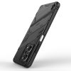 RMPACK Xiaomi Redmi Note 12 Pro 5G Tok Ütésállókivitel Kitámasztható PC + TPU 2in1 Anti-Drop Series Kameralencse védelemmel Fekete