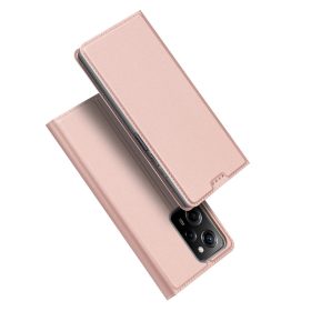   RMPACK Xiaomi Redmi Note 12 Pro 5G Notesz Tok Mágneses DUX DUCIS Skin Pro Series Kitámasztható Kártyatartóval Rózsaarany