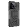 RMPACK Xiaomi Redmi Note 12 Pro 5G Ütésálló Tok Kitámasztható 2in1 Tyre Hybrid Fekete