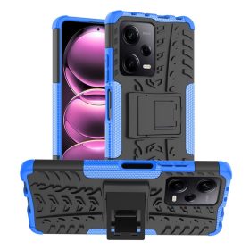   RMPACK Xiaomi Redmi Note 12 Pro 5G Ütésálló Tok Kitámasztható 2in1 Tyre Hybrid Kék