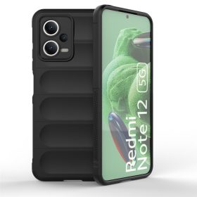   RMPACK Xiaomi Redmi Note 12 5G Szilikon Tok Rugged Armor Style 2in1 Shock Fekete