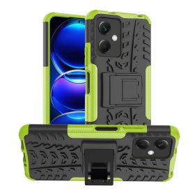   RMPACK Xiaomi Redmi Note 12 5G Ütésálló Tok Kitámasztható 2in1 Tyre Hybrid Zöld