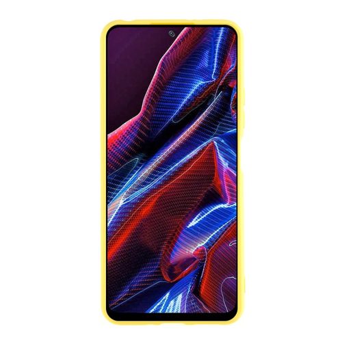 RMPACK Xiaomi Redmi Note 12 5G Szilikon Tok Lens Protector TPU Sárga
