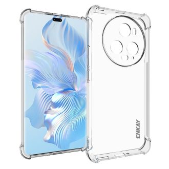   RMPACK Honor Magic5 Pro 5G Szilikon Tok Ütésállókivitel ENKAY Kamera Lencse Védő Kerettel Drop-Proof Áttetsző