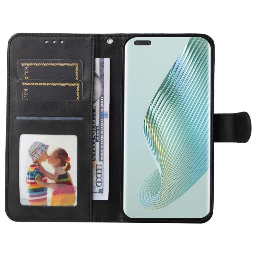 RMPACK Honor Magic5 Pro 5G Notesz Tok Business Series V2 Kitámasztható Bankkártyatartóval Fekete
