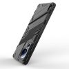 RMPACK Xiaomi 13 Lite Tok Ütésállókivitel Kitámasztható PC + TPU 2in1 Anti-Drop Series Kameralencse védelemmel Fekete