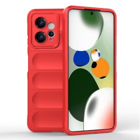   RMPACK Xiaomi Redmi Note 12 4G Szilikon Tok Rugged Armor Style 2in1 Shock Piros