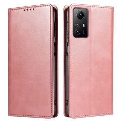   RMPACK Xiaomi Redmi Note 12S 4G Notesz Tok Business Series V2 Kitámasztható Bankkártyatartóval Rózsaarany