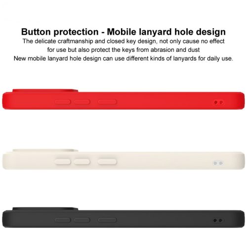 RMPACK Huawei P60/P60 Pro Szilikon Tok IMAK UC-4 Series Kamera Lencse Védő Kerettel Drop-Proof Fekete