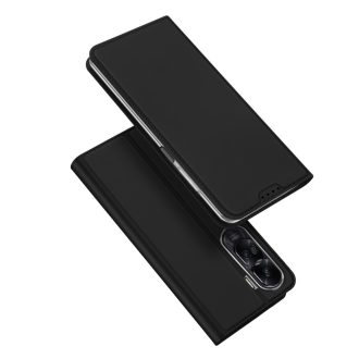  RMPACK Honor 90 Lite 5G Notesz Tok Mágneses DUX DUCIS Skin Pro Series Kitámasztható Kártyatartóval Fekete