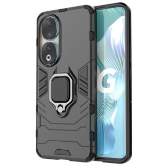   RMPACK Honor 90 5G Védőtok Ring Guard Gyűrűs 2in1 Tok Ütésálló - Kitámasztható TPU Hybrid Fekete