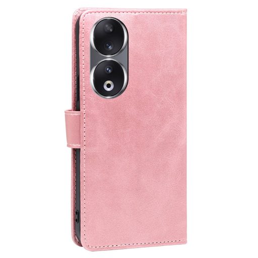 RMPACK Honor 90 5G Notesz Tok Kitámasztható Bankkártyatartóval Rózsaarany