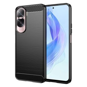   RMPACK Honor 90 Lite Szilikon Tok Ütésállókivitel Karbon Mintázattal Fekete
