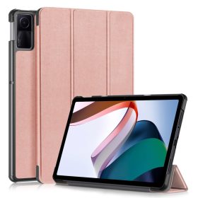   RMPACK Xiaomi Redmi Pad SE Tok Tri-Fold Series Notesz Kitámasztható Rózsaarany