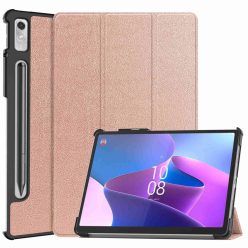   RMPACK Lenovo Tab P11 Pro Gen 2 Tok Tri-Fold Series Notesz Kitámasztható Rózsaarany