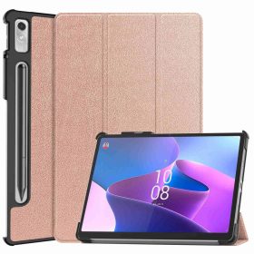   RMPACK Lenovo Tab P11 Pro Gen 2 Tok Tri-Fold Series Notesz Kitámasztható Rózsaarany