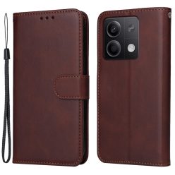   RMPACK Xiaomi Redmi Note 13 5G Notesz Tok Kitámasztható Bankkártya Tartóval Barna