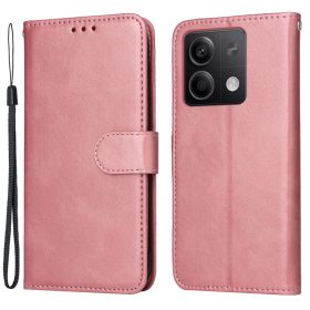   RMPACK Xiaomi Redmi Note 13 5G Notesz Tok Kitámasztható Bankkártya Tartóval Rózsaarany