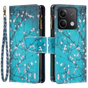   RMPACK Xiaomi Redmi Note 13 5G Notesz Tok Bankkártyatartós Egyedi Cseresznyevirág Minta