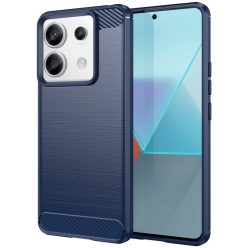   RMPACK Xiaomi Redmi Note 13 Pro 5G Szilikon Tok Ütésállókivitel Karbon Mintázattal Sötétkék