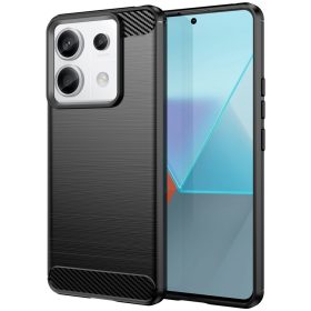   RMPACK Xiaomi Redmi Note 13 Pro 5G Szilikon Tok Ütésállókivitel Karbon Mintázattal Fekete