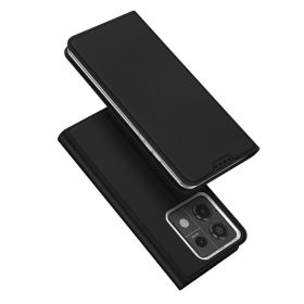   RMPACK Xiaomi Redmi Note 13 Pro 5G Notesz Tok Mágneses DUX DUCIS Skin Pro Series Kitámasztható Kártyatartóval Fekete