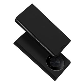   RMPACK Honor Magic6 Lite 5G Notesz Tok Mágneses DUX DUCIS Skin Pro Series Kitámasztható Kártyatartóval Fekete