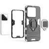 RMPACK Xiaomi 14 Védőtok Ring Guard Gyűrűs 2in1 Tok Ütésálló - Kitámasztható TPU Hybrid Fekete