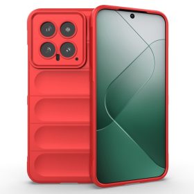  RMPACK Xiaomi 14 Szilikon Tok Rugged Armor Style 2in1 Shock Piros