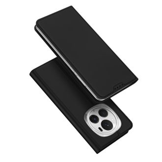   RMPACK Honor Magic6 Pro 5G Notesz Tok Mágneses DUX DUCIS Skin Pro Series Kitámasztható Kártyatartóval Fekete