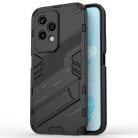 RMPACK Honor 200 Lite 5G Case Shockproof Armor PC + TPU 2in1 Anti-Drop Series Lens Protector with Kickstand Black