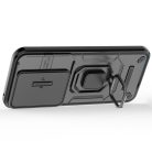 RMPACK Honor 200 Lite 5G Armor Shell Case FUTURE Armor Slide - Ring Kickstand Lens Cover Black