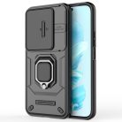 RMPACK Honor 200 Lite 5G Armor Shell Case FUTURE Armor Slide - Ring Kickstand Lens Cover Black